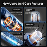 Ear and Nose Hair Trimmer for Men, Professional Painless USB Rechargeable Eyebrow & Facial Hair Trimmer Precision Tool with Powerful Motor and Dual-Edge Blades, In Australia - Darrahopens