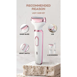 Electric Razor for Women,Hair Trimmer for Face Nose Eyebrow Beard Mustache Arm Leg Armpit Bikini,Painless Rechargeable Portable 4 in 1 Womens Body Shavers Set In Australia - Darrahopens