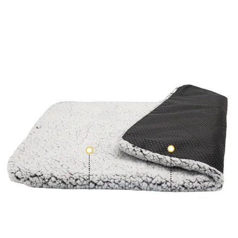 Self Warming Cat Bed Self Heating Cat Dog Mat 24 x 18 inch Extra Warm Thermal Pet Pad for Indoor Outdoor Pets with Removable Cover Non-Slip Bottom Washable Non Electric
