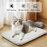 Self Warming Cat Bed Self Heating Cat Dog Mat 24 x 18 inch Extra Warm Thermal Pet Pad for Indoor Outdoor Pets with Removable Cover Non-Slip Bottom Washable Non Electric