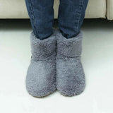 Women's and Men's Fluffy Bootie Slipper Sock with Memory Foam House Shoes USB Electric Heated Slippers，Fast Heating Technology Heating Pad Shoe In Australia - Darrahopens