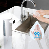 Automatic Soap Dispenser Touchless,Foaming Soap Dispenser 300ml USB Rechargeable Dispenser Electric 3 Level Adjustable for Bathroom Kitchen (White) In Australia - Darrahopens
