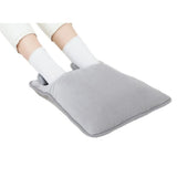 Electric Heated Foot Warmer for Feet, Double Sided Feet Warmer Foot Heating Pad Foot Warmers for Bed, Under Desk, Office, Birthday Christmas Gifts for Women Men(Grey) In Australia - Darrahopens