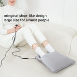 Electric Heated Foot Warmer for Feet, Double Sided Feet Warmer Foot Heating Pad Foot Warmers for Bed, Under Desk, Office, Birthday Christmas Gifts for Women Men(Grey) In Australia - Darrahopens