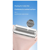 Bikini Trimmer for Women, 3-in-1 Electric Razors for Women, Waterproof Rechargeable Cordless Pubic Hair Shaver, with LED Display, for Ladies Bikini Pubic, Face, Underarms, Legs(Pink)