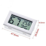 4 pack Mini Hygrometer Indoor Humidity Meter, Digital Humidity Gauge Indoor Thermometer for Home, Office, Reptile, Car, Greenhouse, Lab, Terrarium, Cellar, Humidors（black）