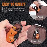 2 pack Small Pocket Knife for Men, Cool Folding Knife Box Cutter with Sharp Blade, Mini Knives for Everyday Carry, Great Gift for Men (Orange) In Australia - Darrahopens