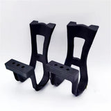 A pair Bike Pedals with Toe Clips and Straps for Exercise Bike, Outdoor Bicycles and Spin Bike, Spindle with Reflectors In Australia - Darrahopens