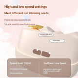 Electric Nail Clippers for Seniors，New Smart Nail Clipper for Seniors，2 in 1 Electric Toe Nail Clipper with Polishing, USB, LED Light In Australia - Darrahopens