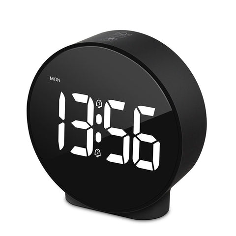 Digital Clock: Cordless Small Alarm Clock for Bedroom Travel - Large Numbers Dimmers for All Ages White Digits（Battery not included） In Australia - Darrahopens