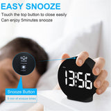 Digital Clock: Cordless Small Alarm Clock for Bedroom Travel - Large Numbers Dimmers for All Ages White Digits（Battery not included） In Australia - Darrahopens