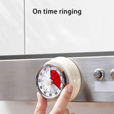 Elegant Stainless Steel Vintage Kitchen Timer with Magnetic Attachment - 60-Minute Countdown & Audible Alarm, Perfect for Cooking, Office Tasks, and Study Sessions (-Beige) In Australia - Darrahopens