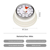 Elegant Stainless Steel Vintage Kitchen Timer with Magnetic Attachment - 60-Minute Countdown & Audible Alarm, Perfect for Cooking, Office Tasks, and Study Sessions (-Beige) In Australia - Darrahopens