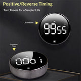 Digital Kitchen Timers, Visual timers Large LED Display Magnetic Countdown Countup Timer for Classroom Cooking Fitness Baking Studying Teaching, Easy for Kids and Seniors（Glacier Silver） In Australia - Darrahopens
