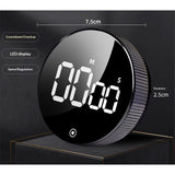 Digital Kitchen Timers, Visual timers Large LED Display Magnetic Countdown Countup Timer for Classroom Cooking Fitness Baking Studying Teaching, Easy for Kids and Seniors（Glacier Silver）