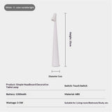 Portable Cordless LED Desk Lamp, Rechargeable Wireless Table Lamp, 3-Level Brightness, Patio & Bedside Night Light, Dining Room Ambient Reading Light (White)