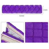 Car Seat Belt Pads Cover, 4 Pack Seat Belt Shoulder Strap Covers Protector to Release Stress to Your Neck and Shoulder for a Safety Driving (Purple)