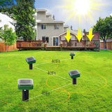 Solar Mole Repellent Ultrasonic 4 Pack Outdoor Powered Sonic Deterrent - Mole Stopper Scare Vole for Lawn Garden Yard Home - Groundhog Repeller Snake Rodent Gopher Spikes Chaser Pest (4 Pack) In Australia - Darrahopens