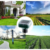 Solar Mole Repellent Ultrasonic 4 Pack Outdoor Powered Sonic Deterrent - Mole Stopper Scare Vole for Lawn Garden Yard Home - Groundhog Repeller Snake Rodent Gopher Spikes Chaser Pest (4 Pack)