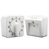 2 Pieces 60 Minute Visual Kitchen Timer Hour Mini Countdown Mechanical Timer Loud Voice for Kitchen, Homework, Exercise(White) In Australia - Darrahopens