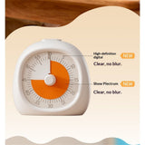 Visual Timer for Kids 60-Minute - Countdown Timer with Optional Alarm, , Time Management for Homework, Chores, Office, Kitchen, Teaching & Study Routines (white)