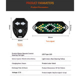 Smart Bike Tail Light with Turn Signals, USB Rechargeable Wireless Bicycle Turn Signal Lights, Remote Control Waterproof Rear Safety Warning Light for ebike Scooters In Australia - Darrahopens