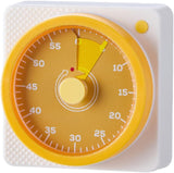 Magnetic Visual Timer, 60 Minute Oversize Countdown Visual Timer for Kids and Adults, Durable Mechanical Time Management Tool (yellow)