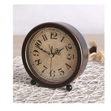 Style Retro Silent Desk Alarm Clock Non-Ticking Whisper Battery Operated, HD Glass Face, Easy to Read for Indoor Decor（Black 2） In Australia - Darrahopens