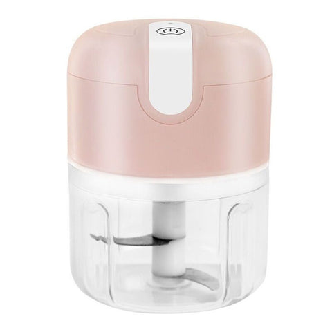 Electric Food Chopper, Mini Garlic Chopper 250ml Kitchen Food Processor and Blender USB Charging Wireless Electric Garlic Chopper, Pink In Australia - Darrahopens