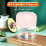 Electric Food Chopper, Mini Garlic Chopper 250ml Kitchen Food Processor and Blender USB Charging Wireless Electric Garlic Chopper, Pink In Australia - Darrahopens