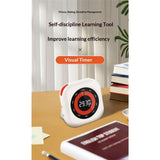 Digital Visual Timer,Adjustable Brightness and Volume Productivity Timer with Magnetic Backing and Stand for Cooking Gaming（Upgraded white version） In Australia - Darrahopens