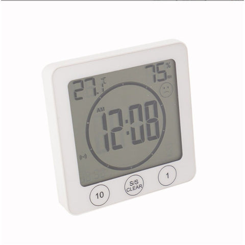 Digital Bathroom Shower Wall Clock Timer with Alarm with Big LCD Display, Waterproof for Water Spray,  Wall Clock Timer for Bathroom Shower Makeup Cooking In Australia - Darrahopens