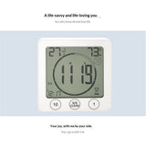 Digital Bathroom Shower Wall Clock Timer with Alarm with Big LCD Display, Waterproof for Water Spray,  Wall Clock Timer for Bathroom Shower Makeup Cooking In Australia - Darrahopens