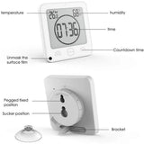 Digital Bathroom Shower Wall Clock Timer with Alarm with Big LCD Display, Waterproof for Water Spray,  Wall Clock Timer for Bathroom Shower Makeup Cooking In Australia - Darrahopens