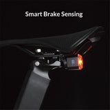 Smart Bike Tail Light with Digital Battery Display, 6 Modes Auto Bike Brake Rear Light, Auto Sleep & Motion Activation, IP55 Waterproof,USB-C Rechargeable LED Warning Light In Australia - Darrahopens
