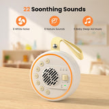 White Noise Machine for Baby & Adults with 22 Relaxing Sounds & Adjustable Night Light, Rechargeable & Portable Sleep Aid for Home & Travel（beige） In Australia - Darrahopens