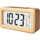 Wooden Digital Battery Operated Alarm Clocks for Bedrooms, Beside, Table, Desk Alarm Clocks, Digital Alarm Clock Wooden Large LED,（natural wood color） In Australia - Darrahopens