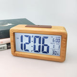Wooden Digital Battery Operated Alarm Clocks for Bedrooms, Beside, Table, Desk Alarm Clocks, Digital Alarm Clock Wooden Large LED,（natural wood color） In Australia - Darrahopens