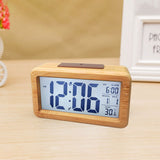 Wooden Digital Battery Operated Alarm Clocks for Bedrooms, Beside, Table, Desk Alarm Clocks, Digital Alarm Clock Wooden Large LED,（natural wood color） In Australia - Darrahopens