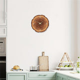 Rustic Wall Clock Silent 12 Inch Battery Operated Wooden Home Decor for Bathroom Kitchen Bedroom Living Room,