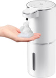 Automatic Foaming Soap Dispenser - Hand Free Pump Touchless Soap Dispenser Electric Dispenser with 380ml, USB Rechargeable 4levels Adjustable Dispenser for Bathroom Kitchen（White foam version） In Australia - Darrahopens