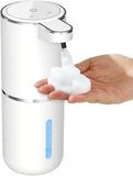 Automatic Foaming Soap Dispenser - Hand Free Pump Touchless Soap Dispenser Electric Dispenser with 380ml, USB Rechargeable 4levels Adjustable Dispenser for Bathroom Kitchen（White foam version） In Australia - Darrahopens
