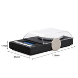 Digital Milligram Jewelry, LED Digital Display Mini Portable High Precision 0.001g Pocket Jewelry with Calibration Weights Tweezers and Weighing Pans (100g)