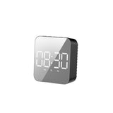 LED clock, student alarm clock, plug-in dual-use, large screen display, digital clock, voice controlled temperature clock（black） In Australia - Darrahopens