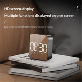LED clock, student alarm clock, plug-in dual-use, large screen display, digital clock, voice controlled temperature clock（black） In Australia - Darrahopens