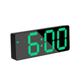 Digital Alarm Clock LED Travel Alarm Clocks with  Button Brightness Adjustable（Rectangular black face green light） In Australia - Darrahopens