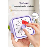 60 Minute Kids Visual Timer Home Edition - for Homeschool Supplies Study Tool, Timer for Kids Desk, Office Desk and Meetings with Silent Operation (Purple)