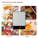 Food Scale Grams and Ounces - Digital Kitchen Scale 10kg/1g Accuracy, Rechargeable ，Stainless Steel, Lightweight for Cooking, Baking, Meal Prep In Australia - Darrahopens