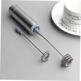 Stainless steel hand-held foam layer spring design, easy coffee mixer for home kitchen, including latte and cappuccino