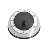 Wind Up Kitchen Timer, Stainless Steel 60-Minutes Mini Cook's Timer, Lightweight Cooking and Baking Portable Countdown Countertop Alarm,